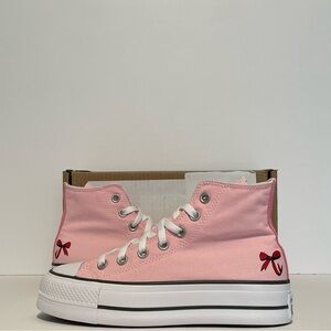 Converse Custom CTAS Lift Platform Hi (By You) “Pink/White”